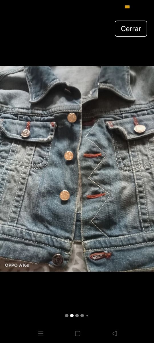 Cazadora vaquera niña