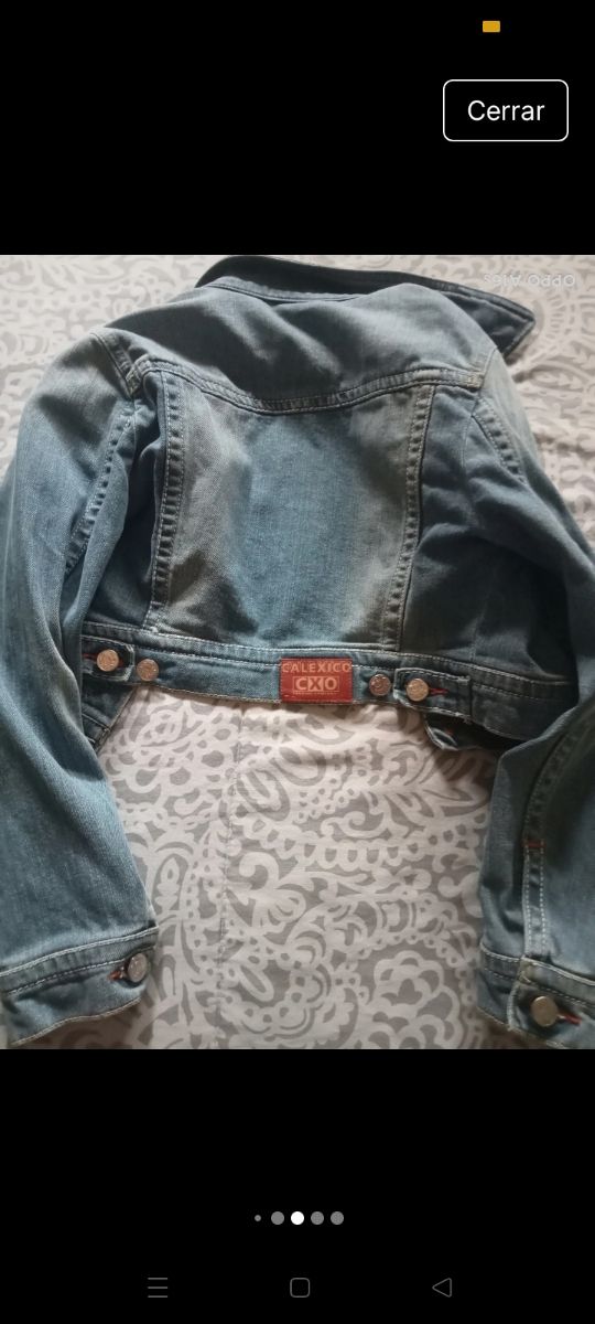 Cazadora vaquera niña