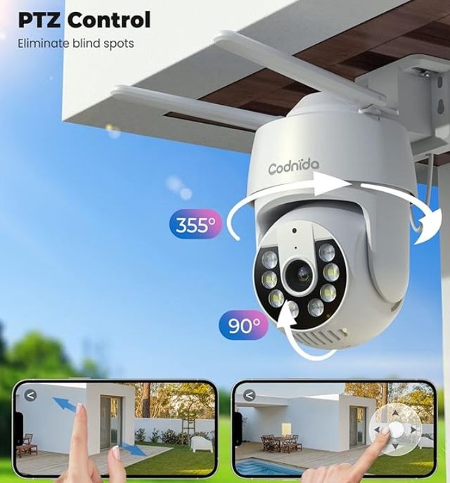 2X Telecamera IP da Esterni WiFi iCSee PTZ CAM