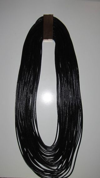 Collar a capas de cordón trenzado estilo bohemio