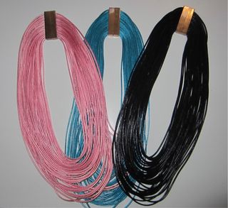 Collar a capas de cordón trenzado estilo bohemio