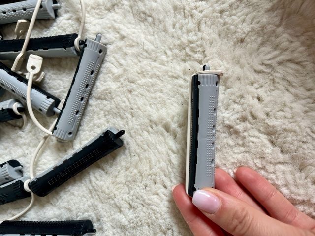 Bigudies largos peluquería