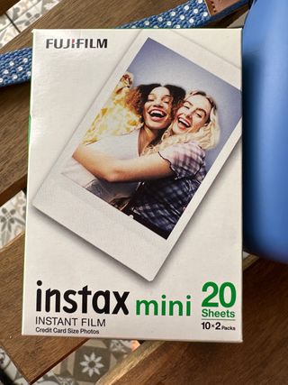 CAMARA INSTAX MINI 9 AZUL + PACK 20 FOTOS FUJIFILM
