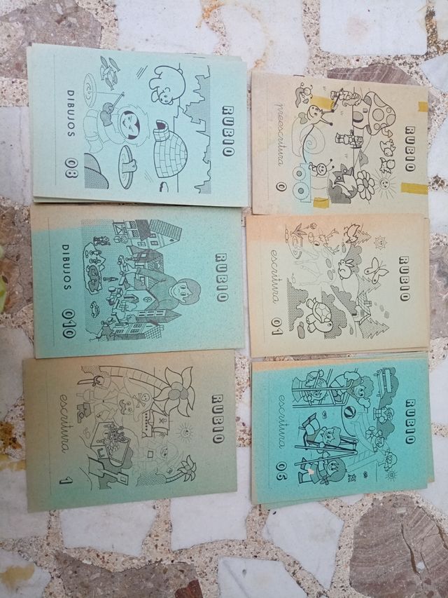 cuadernos antiguos de rubio escritura