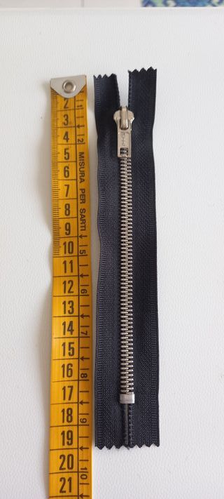 CHIUSURA LAMPO cm14 pz10 NERO