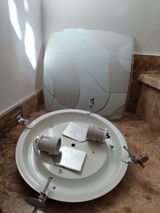 Lampara techo cristal