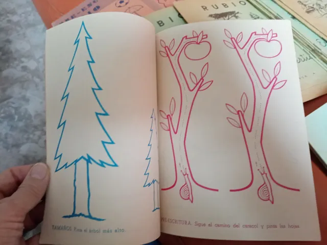 cuadernos amiguitos y preescolar rubio
