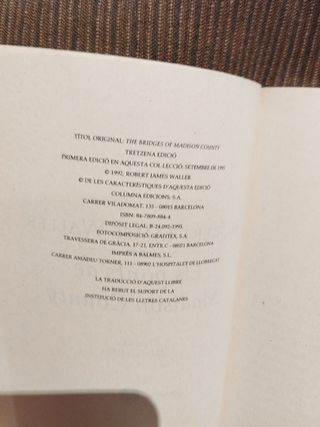 ELS PONTS DE MADISON COUNTY - (BUTXACA) (COL.LECCIO BUTXACA) (Spanish Edition)