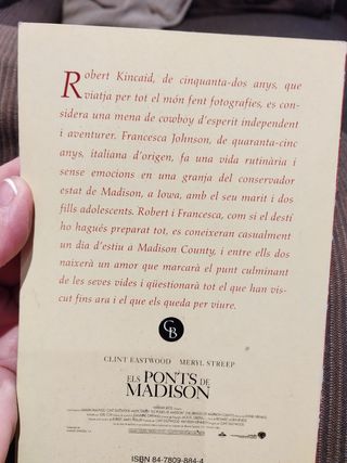 ELS PONTS DE MADISON COUNTY - (BUTXACA) (COL.LECCIO BUTXACA) (Spanish Edition)