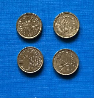 Monedas 5 pesetas Rey de 1989 a 2001