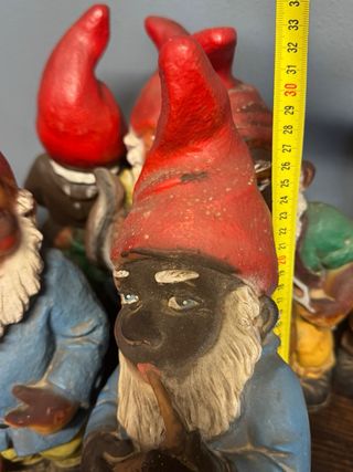 Nani Da Giardino In Plastica Dura 1950s Raro Zeho?