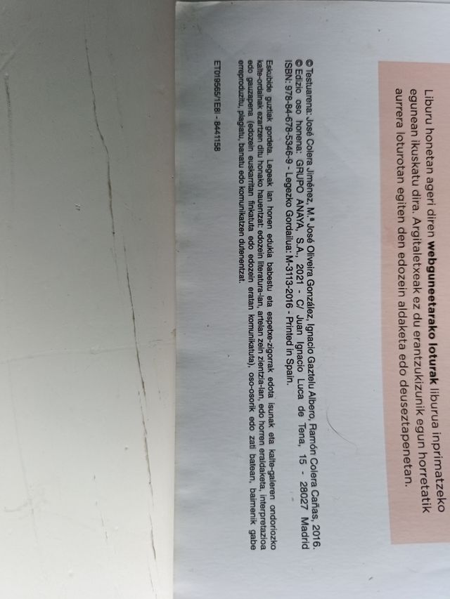 Libros de matemáticas académicas DBH3