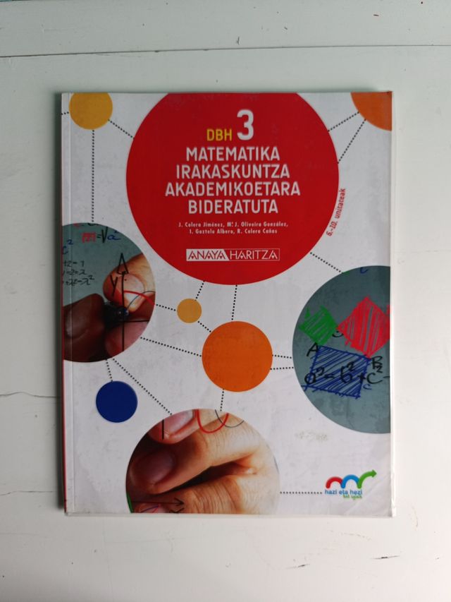 Libros de matemáticas académicas DBH3