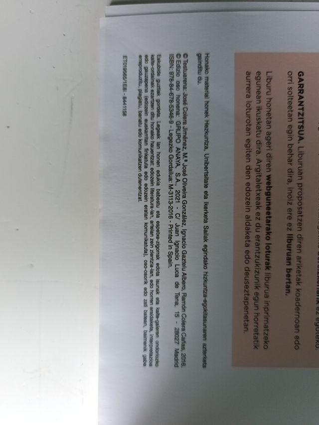 Libros de matemáticas académicas DBH3