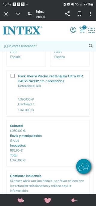 Piscina desmontable INTEX