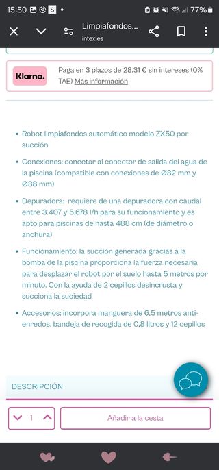 Piscina desmontable INTEX