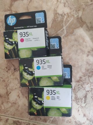 Tinta impresora HP de colores