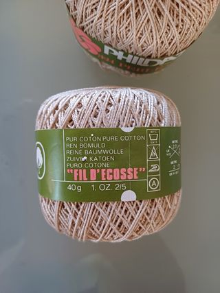 10 gomitoli puro cotone filo di scozia n.5