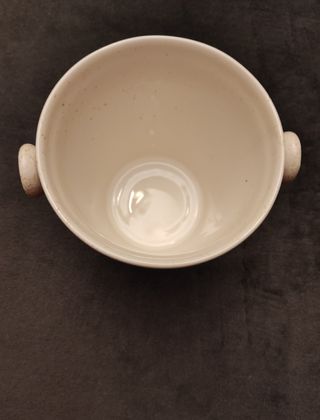 Cubitera cerámica vintage con pinza hielos