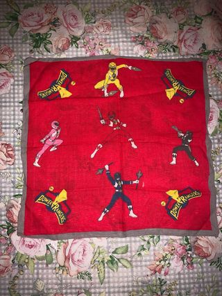 FAZZOLETTO PER BAMBINI POWER RANGER (42x40 cm )