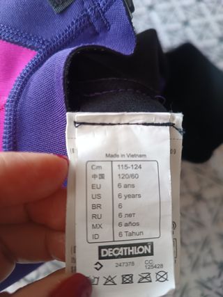 Neopreno decathlon niña