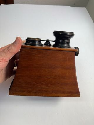 Antiguo Visor Estereoscopico en madera