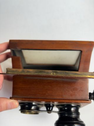 Antiguo Visor Estereoscopico en madera