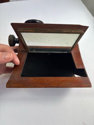 Antiguo Visor Estereoscopico en madera