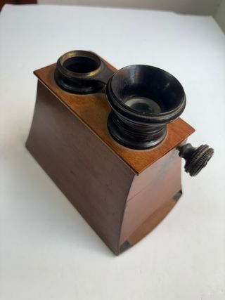 Antiguo Visor Estereoscopico en madera