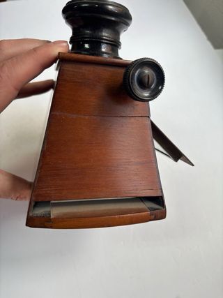 Antiguo Visor Estereoscopico en madera
