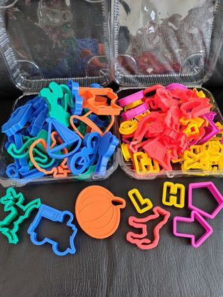 Moldes galletas, plastilina