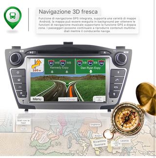 Navigazione radio GPS per auto lx35 Da 7”