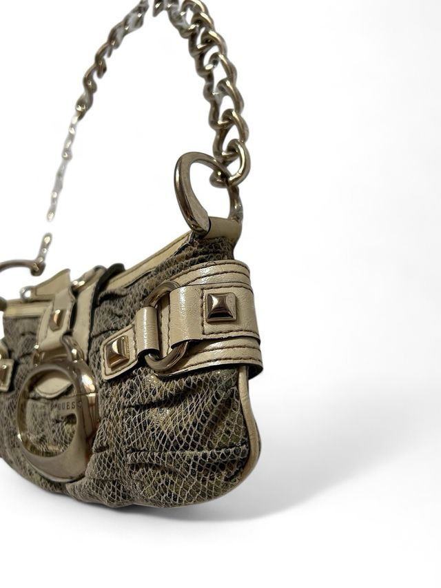 Borsa a Spalla Guess Originale Y2K Stampa Serpente