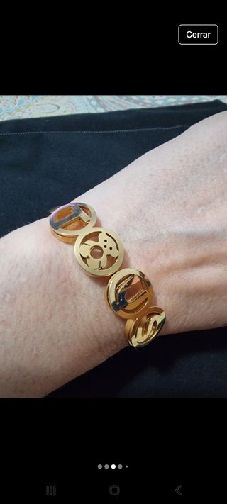 Conjunto de pulsera y pendientes de acer