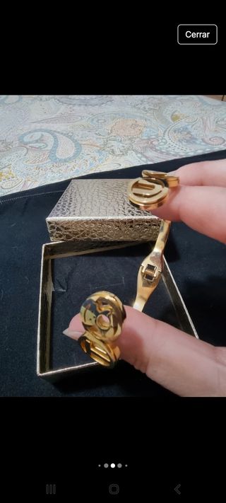 Conjunto de pulsera y pendientes de acer