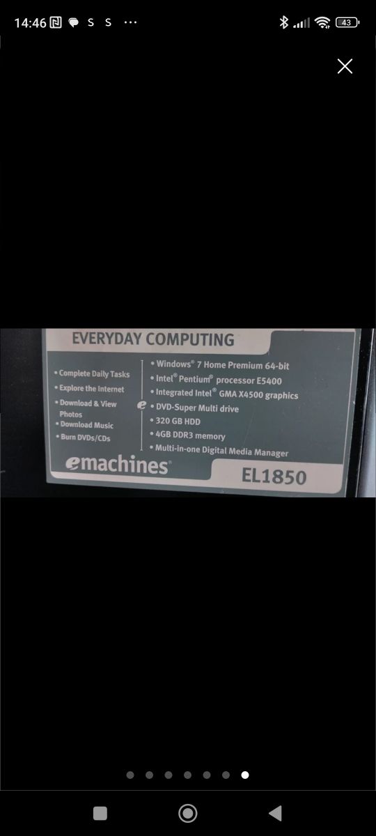 Ordenador de sobremesa con monitor