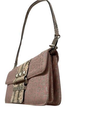 Borsa Guess baguette rosa monogram y2k vintage