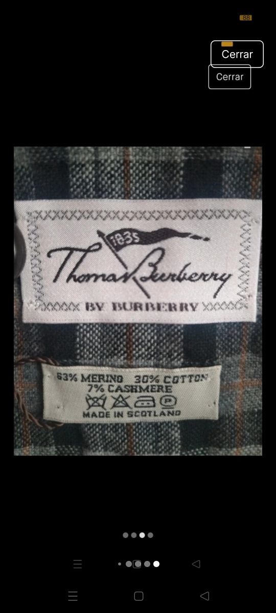 ÚLTIMA OFERTA!!BUFANDA THOMAS BURBERRY'S NUEVA 