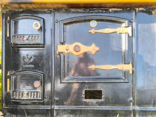 Cocina de leña de obra.Lacunza Nº7. Regalo campana