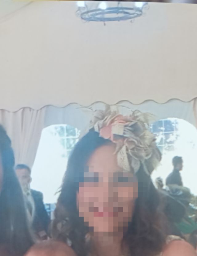 Tocado casquete para boda