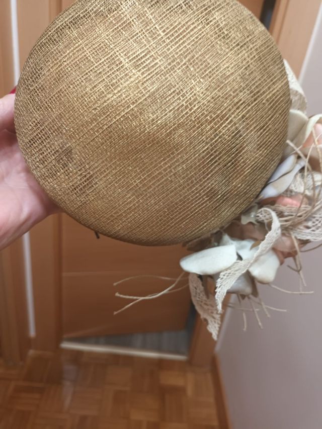 Tocado casquete para boda