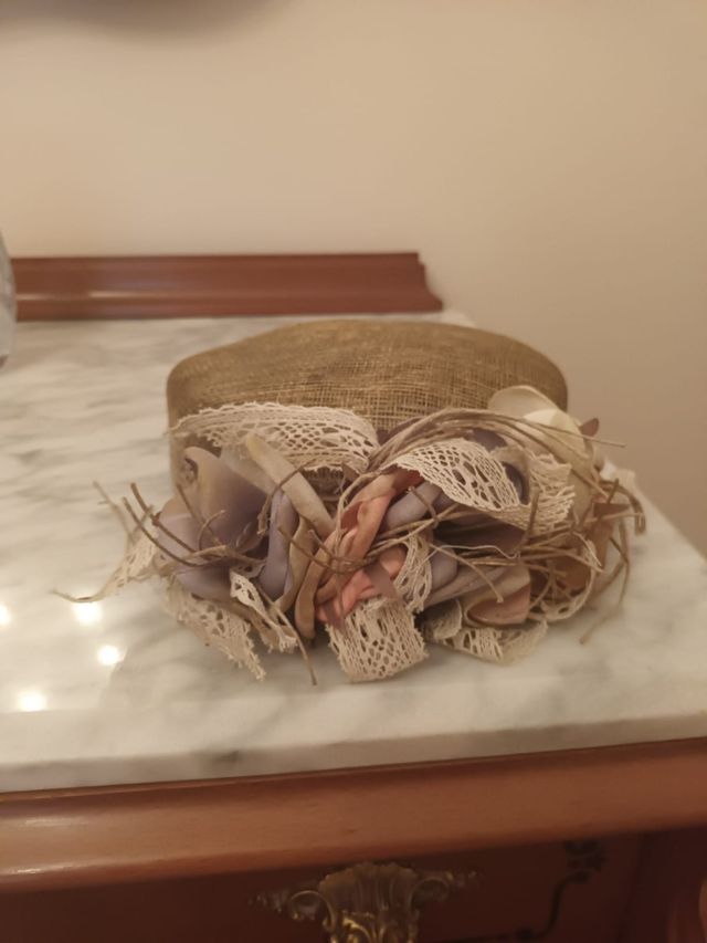 Tocado casquete para boda