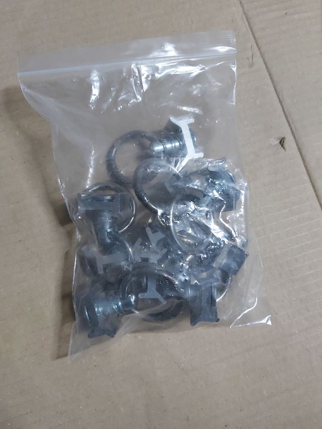 10 Ganchos soportes anclaje de carga