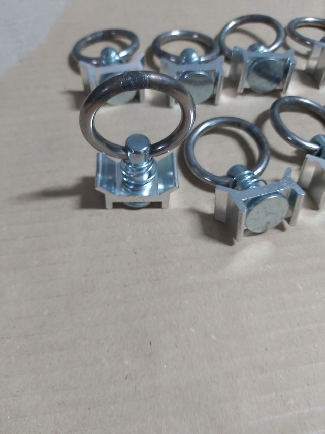 10 Ganchos soportes anclaje de carga