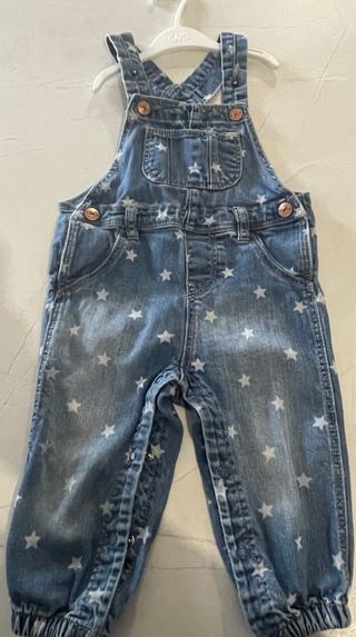Salopette jeans neonata 