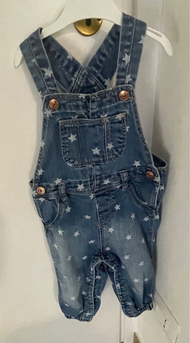 Salopette jeans neonata 