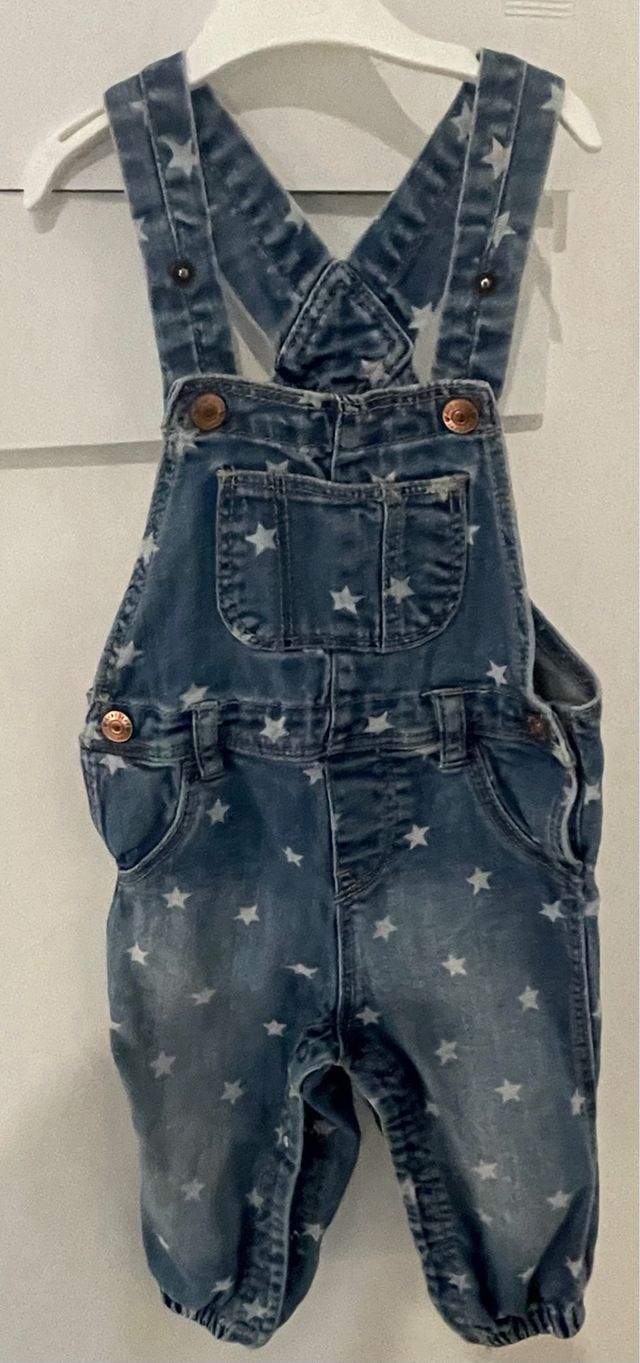 Salopette jeans neonata 