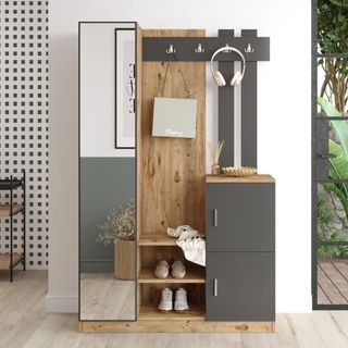 MUEBLE RECIBIDOR PERCHERO-ZAPATERO.INDIAN MOBEL