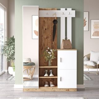 MUEBLE RECIBIDOR PERCHERO-ZAPATERO.INDIAN MOBEL