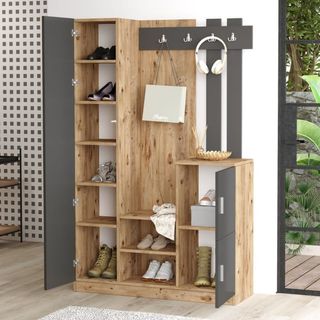 MUEBLE RECIBIDOR PERCHERO-ZAPATERO.INDIAN MOBEL